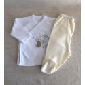 Set of cross-shirt and footed pants Mediterráneo