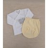 Set of cross-shirt and nappy cover 