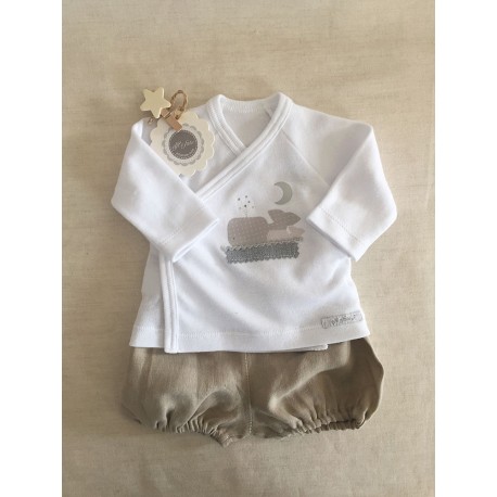 Conjunto camiseta + bloomer Whale