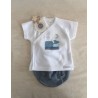 Set of cross-shirt and nappy cover M