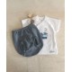 Conjunto camiseta m. corta + ranita Whale