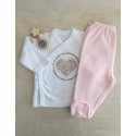 Conjunto camiseta m. corta + ranita Whale