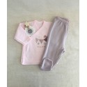 Set of cross-shirt and footed pants Mediterráneo