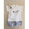 Set of cross-shirt and short Mediterraneo