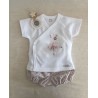 Set of cross-shirt and short Mediterraneo