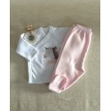 Set of cross-shirt and nappy cover M