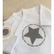 Set of cross-shirt and footed pants Star