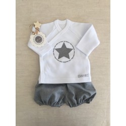 Set of cross-shirt and short Cuore