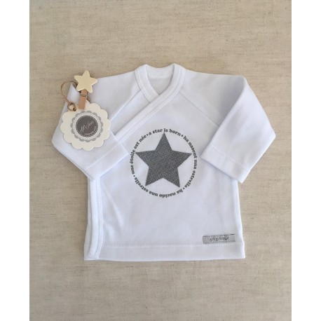 Camiseta cruzada manga larga Star