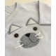 Camiseta cruzada manga larga kitten