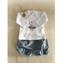 Set of cross-shirt and nappy cover M