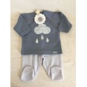 Conjunto camiseta m. corta + ranita Whale